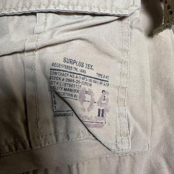 Surplus Tex Airborne Tan Khaki Cargo Pant Men 32x29 Utility Gorp Hike Military - Picture 5 of 14